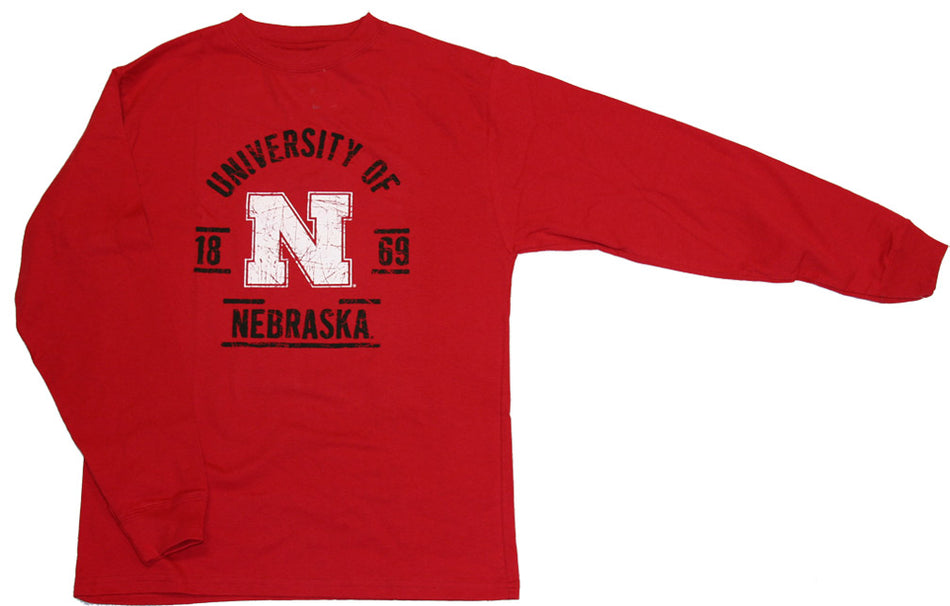 Boys Youth Long Sleeve University Nebraska Tee