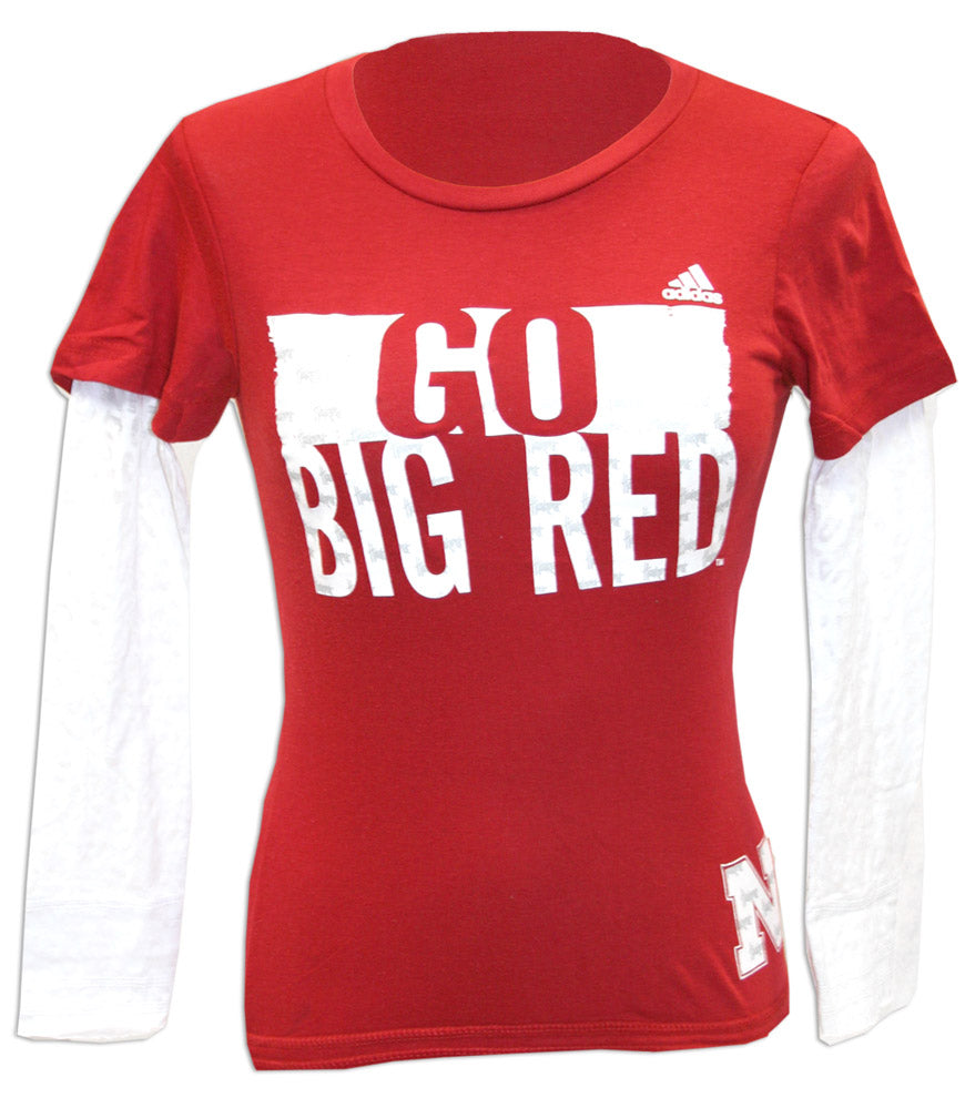 Adidas Girls Long Sleeve Swagger Layered Tee