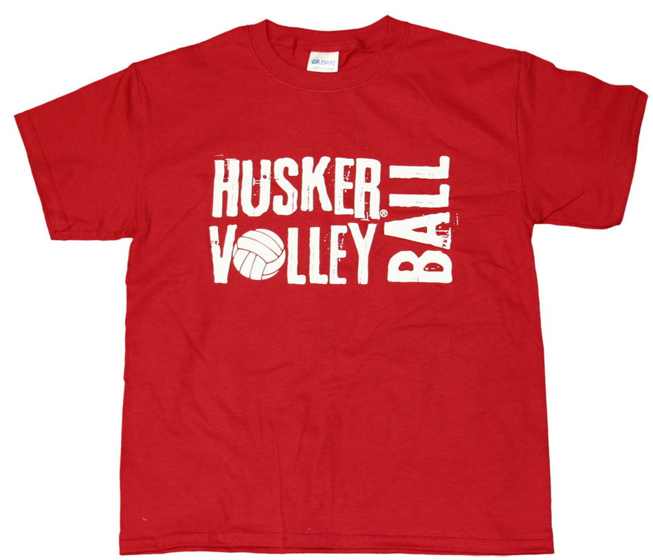 Youth Huskers Volleyball Tee