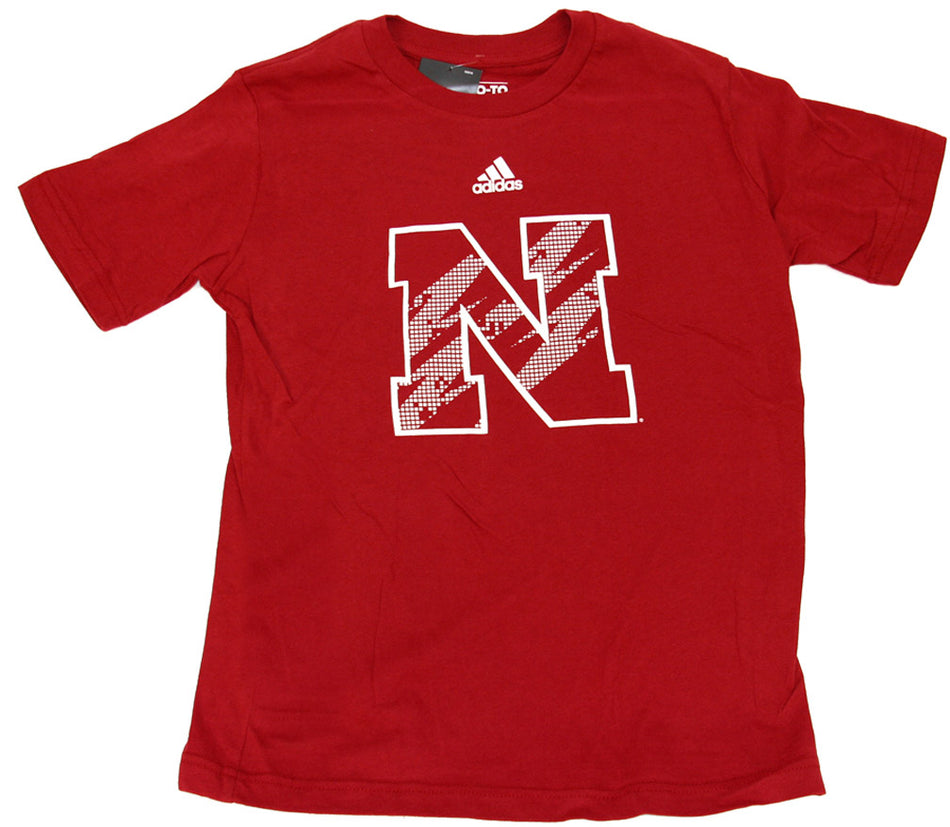 Youth Red S/S Logo Shock Tee