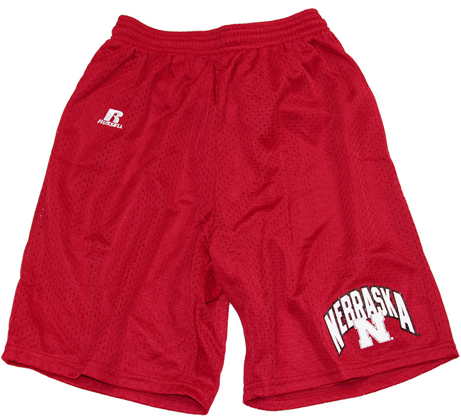Youth Russell Red Mesh Shorts