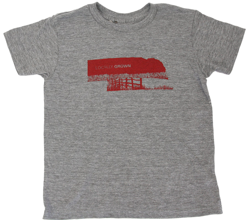 Gray Locally Grown Childrens Tee