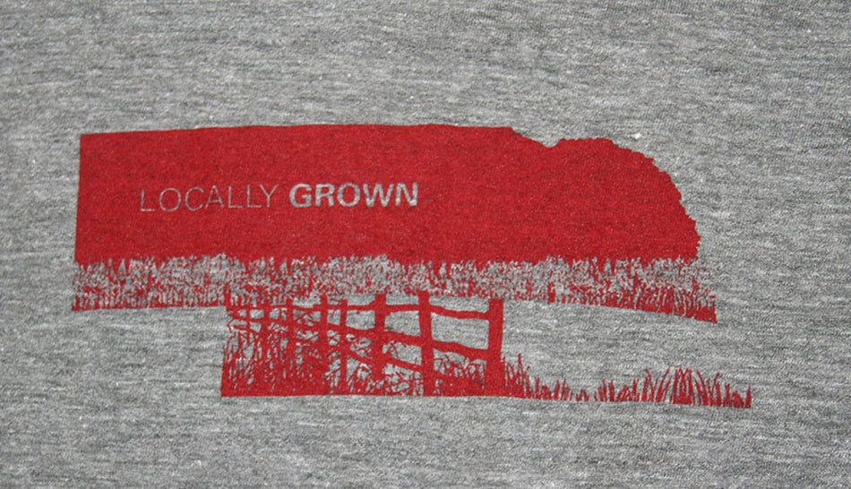 Gray Locally Grown Childrens Tee