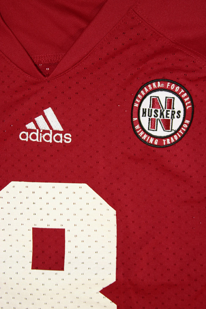 Youth Nebraska #8 Red Jersey