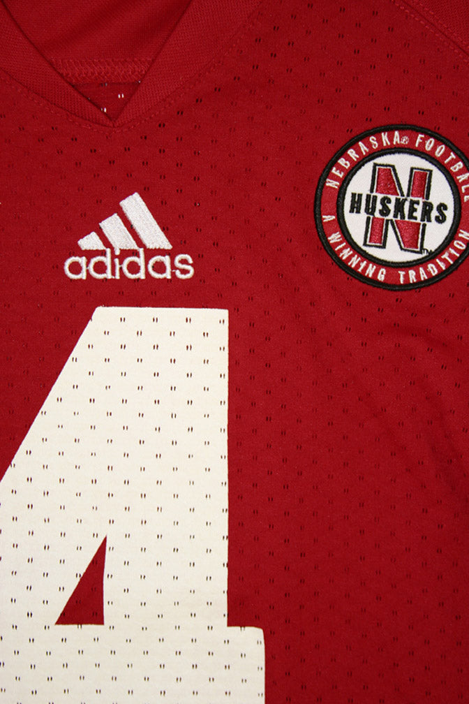 Youth Nebraska #4 Red Jersey