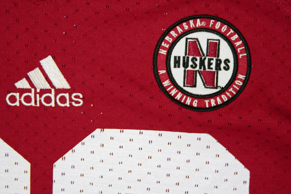 Youth Nebraska #80 Red Jersey