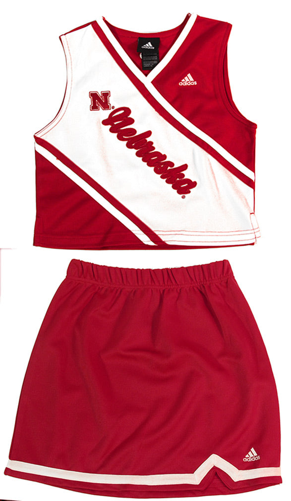 Youth Adidas Nebraska 2 Piece Cheer Set