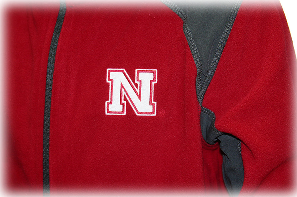 Youth Huskers N Fleece Fullzip Halfpipe Hood