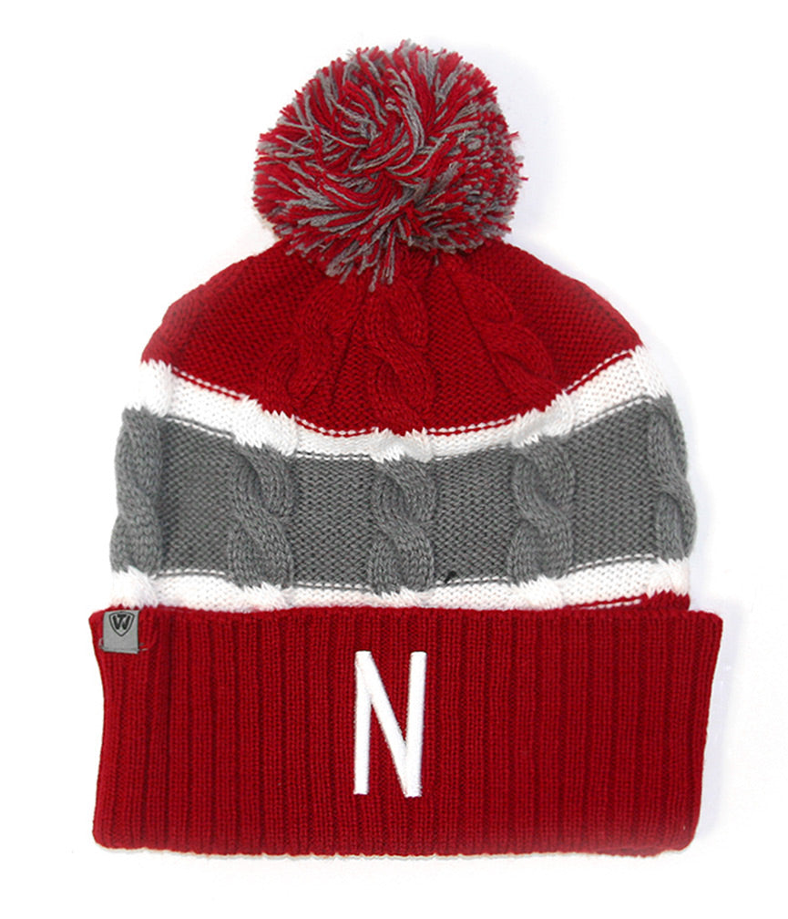 Youth Nebraska Skinny N Windy Cuffed Beanie