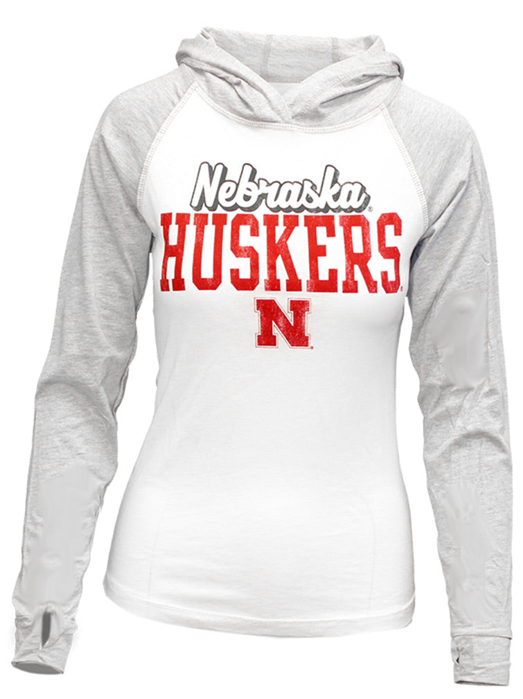 Adidas Youth Nebraska Huskers Raglan Hoodie