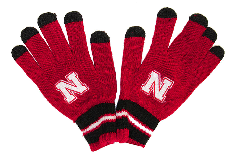 Adidas Youth Go Huskers Tech Gloves