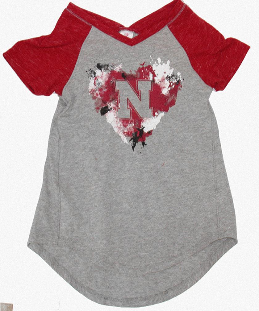 Nebraska Youth Girls Watercolor Tunic Set