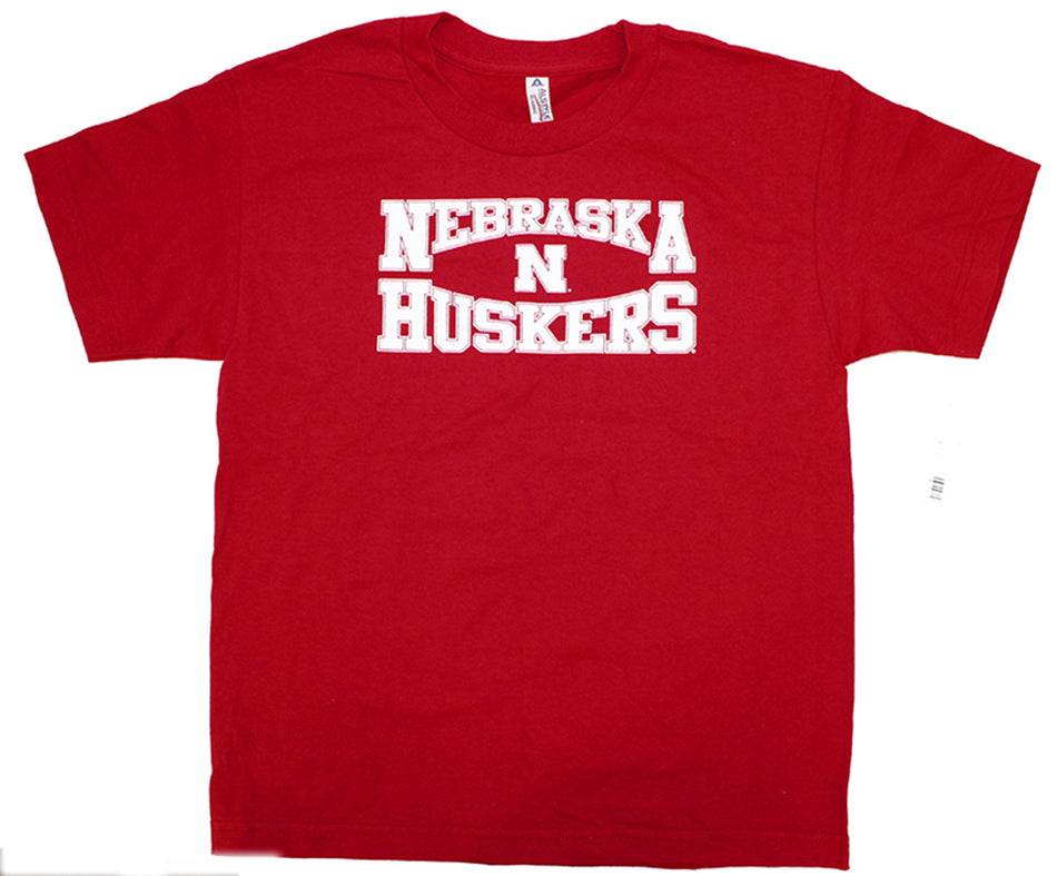 Youth Nebraska Huskers Box Design Tee