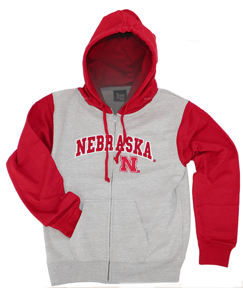 Youth Nebraska Royalty Full Zip Hood