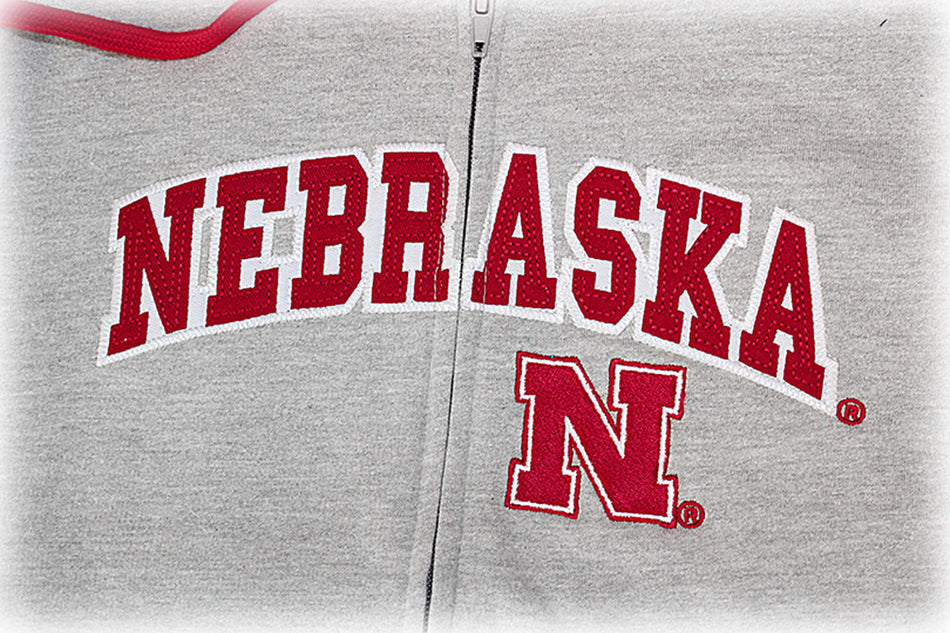 Youth Nebraska Royalty Full Zip Hood