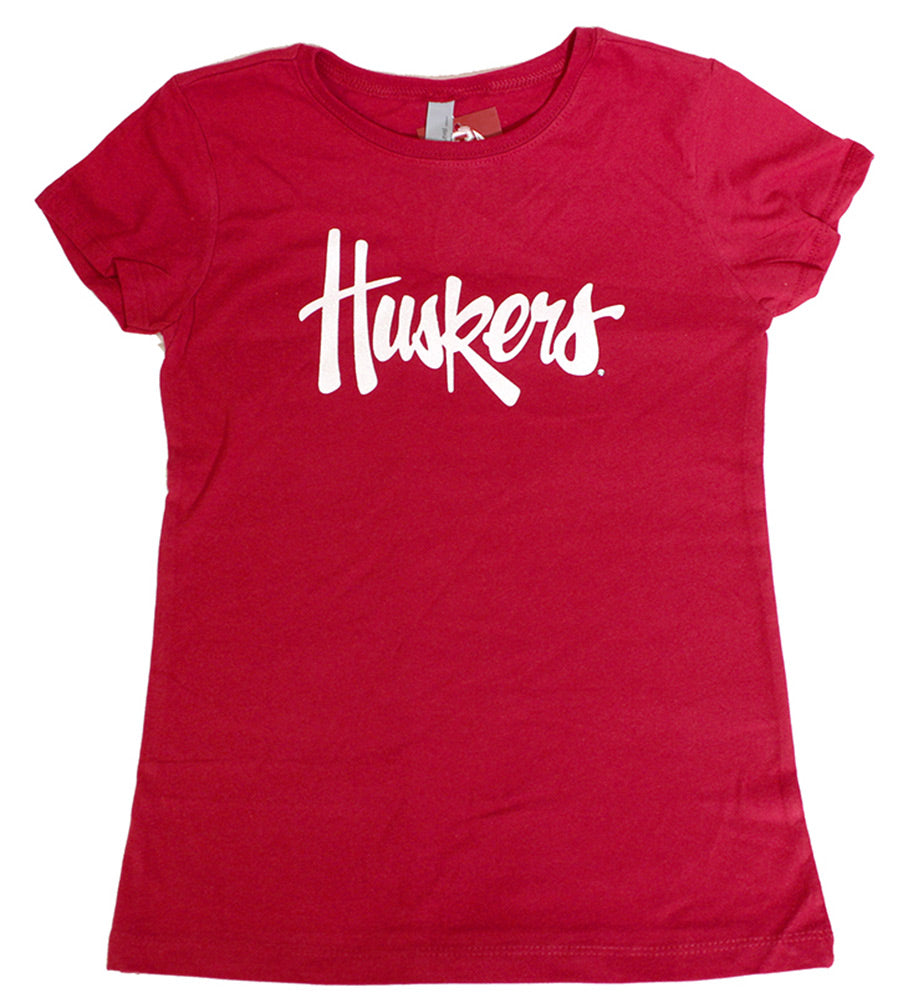 Youth Glitter Huskers Tee
