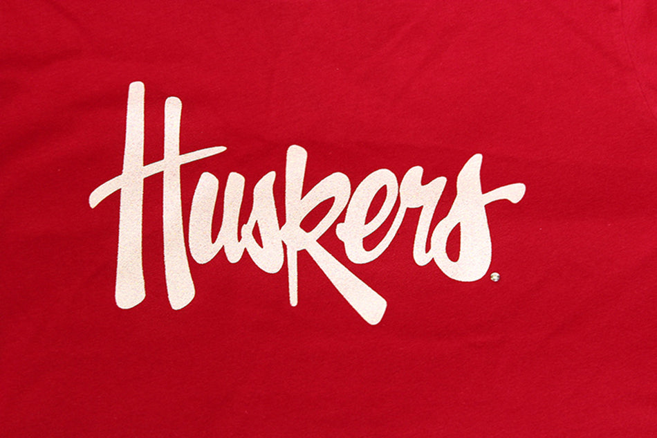 Youth Glitter Huskers Tee