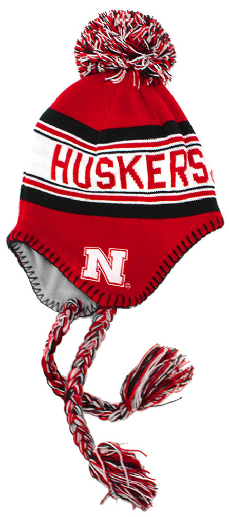 Adidas Youth Tassle Knit Nebraska Pom