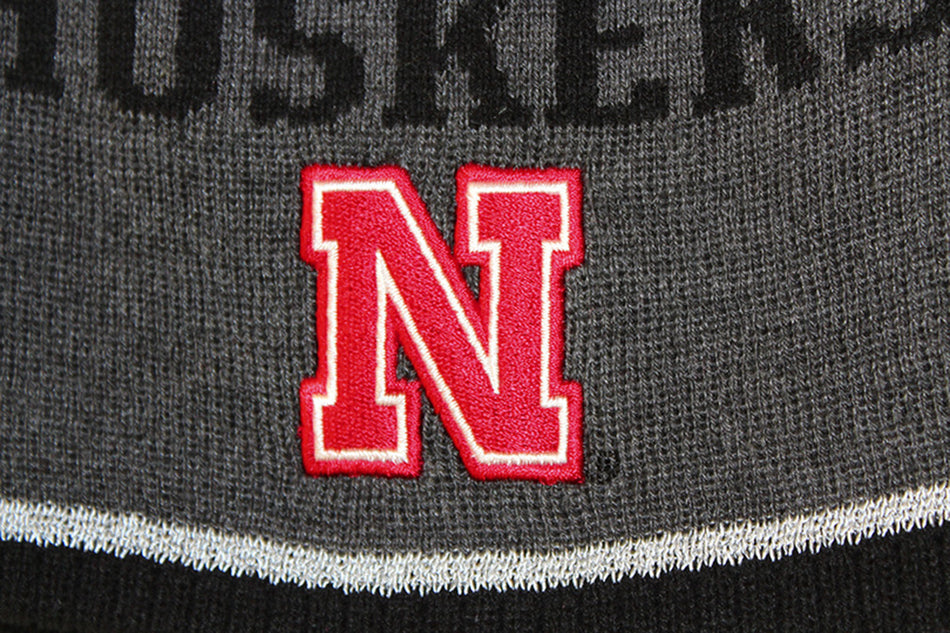 Gray Player Knit Beanie Hat Adi