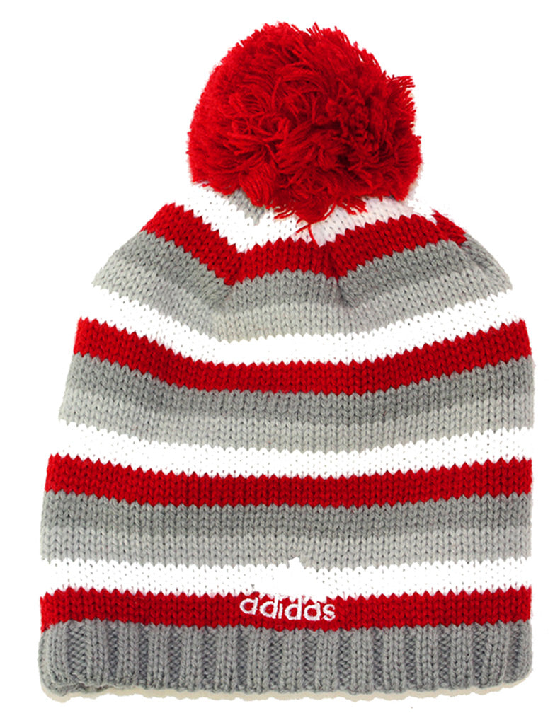 Stripe Cuffless Knit Pom Youth Adi