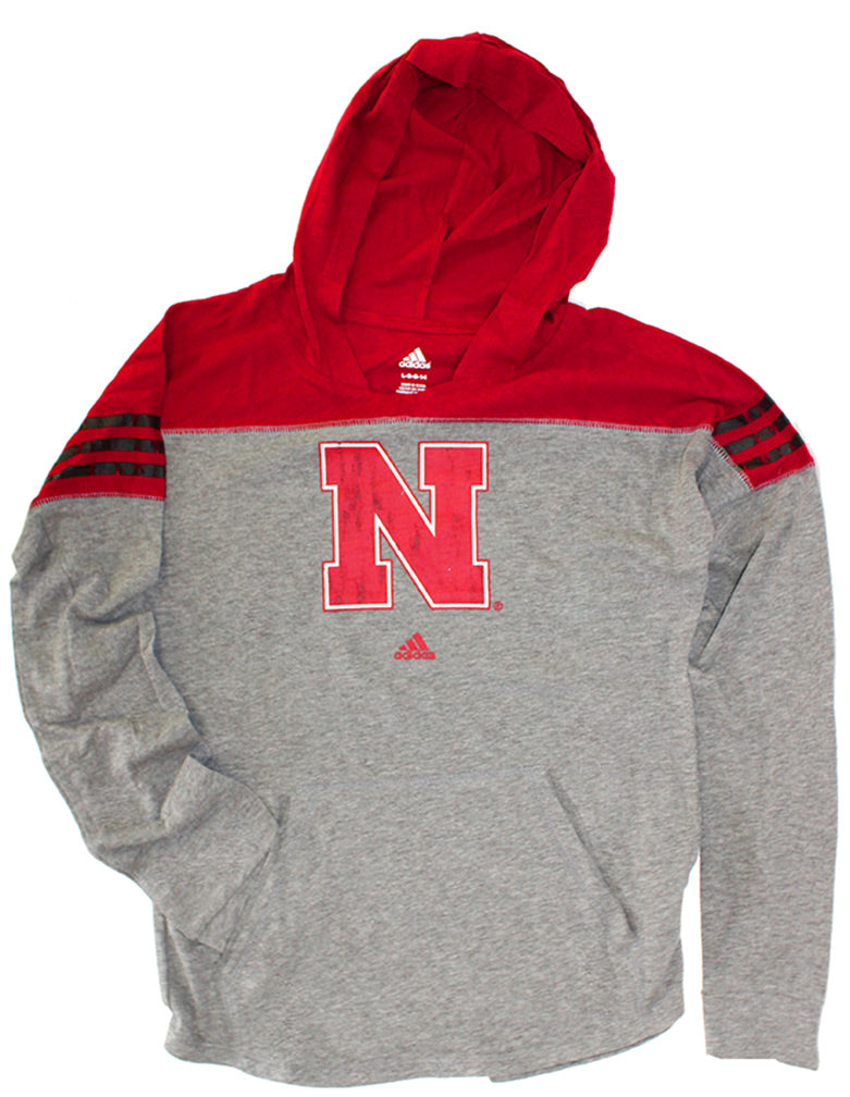 Adidas Nebraska Girls Gametime Slouchy Hoodie