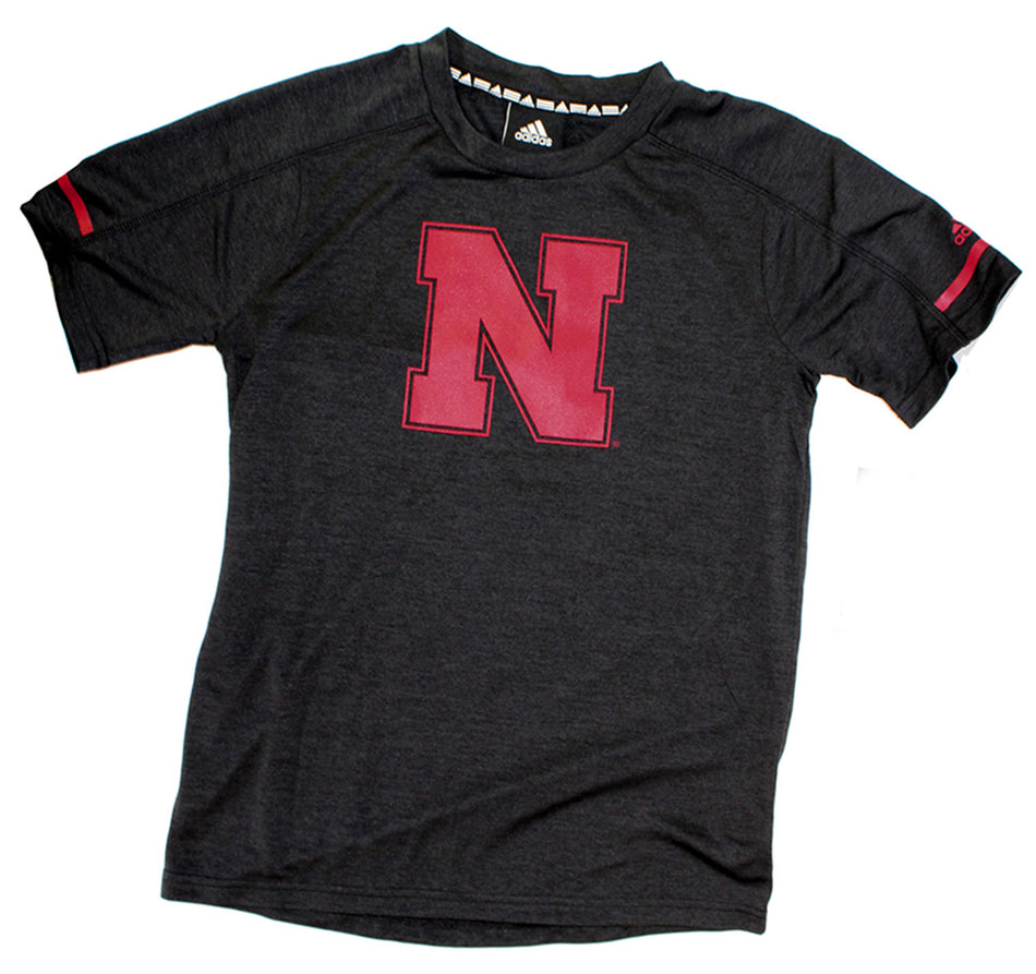 Adidas Youth Huskers Training Tee - Black