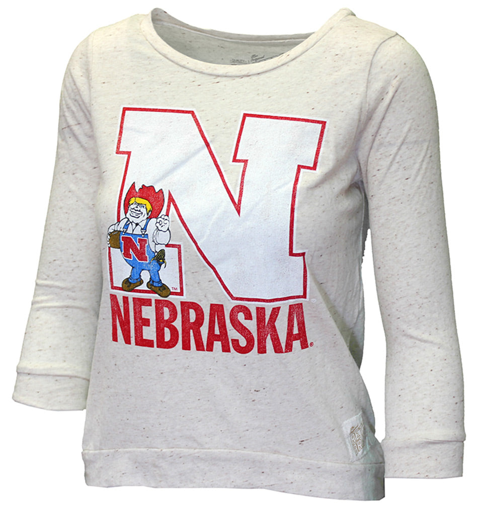 Oatmeal LS Girls Herbie Top