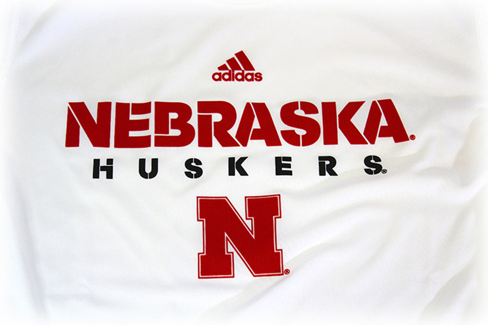 Nebraska Huskers Climalite Sideline Tee Adi