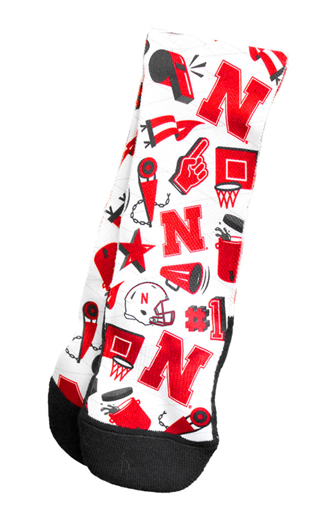 Husker Icons Rockem Youth Socks