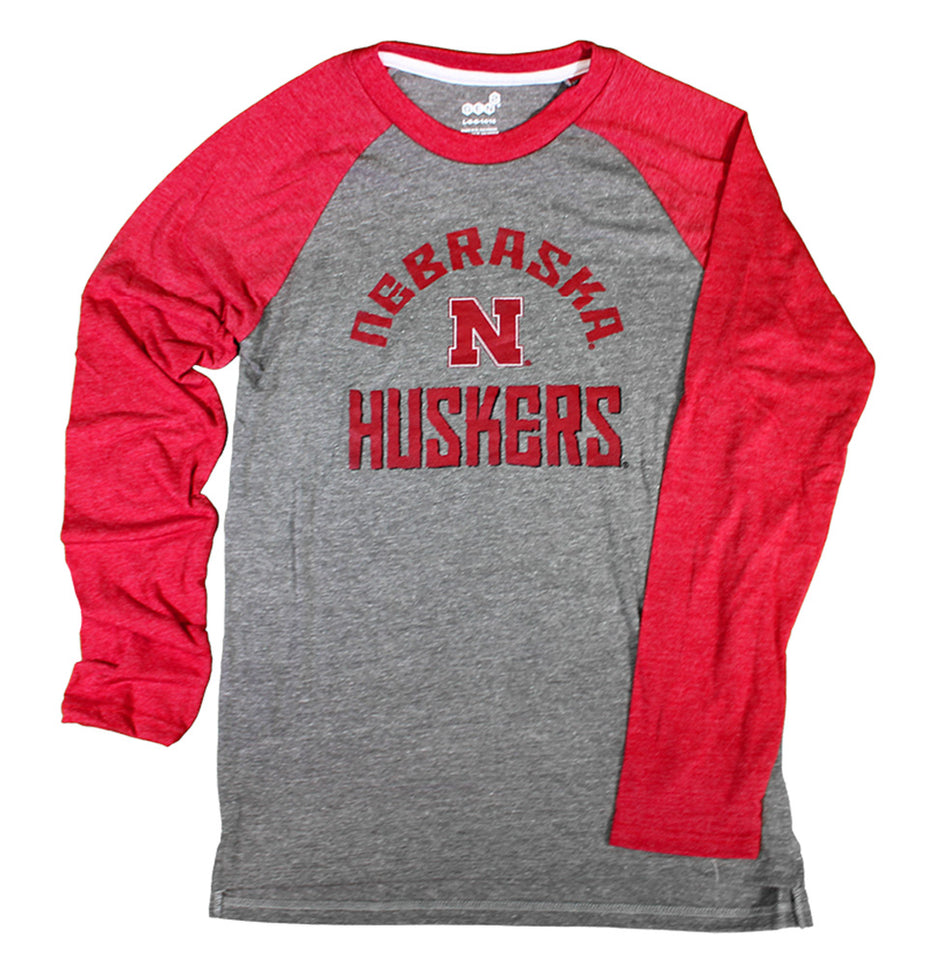 Youth Raglan Classic Husker Gridiron Triblend