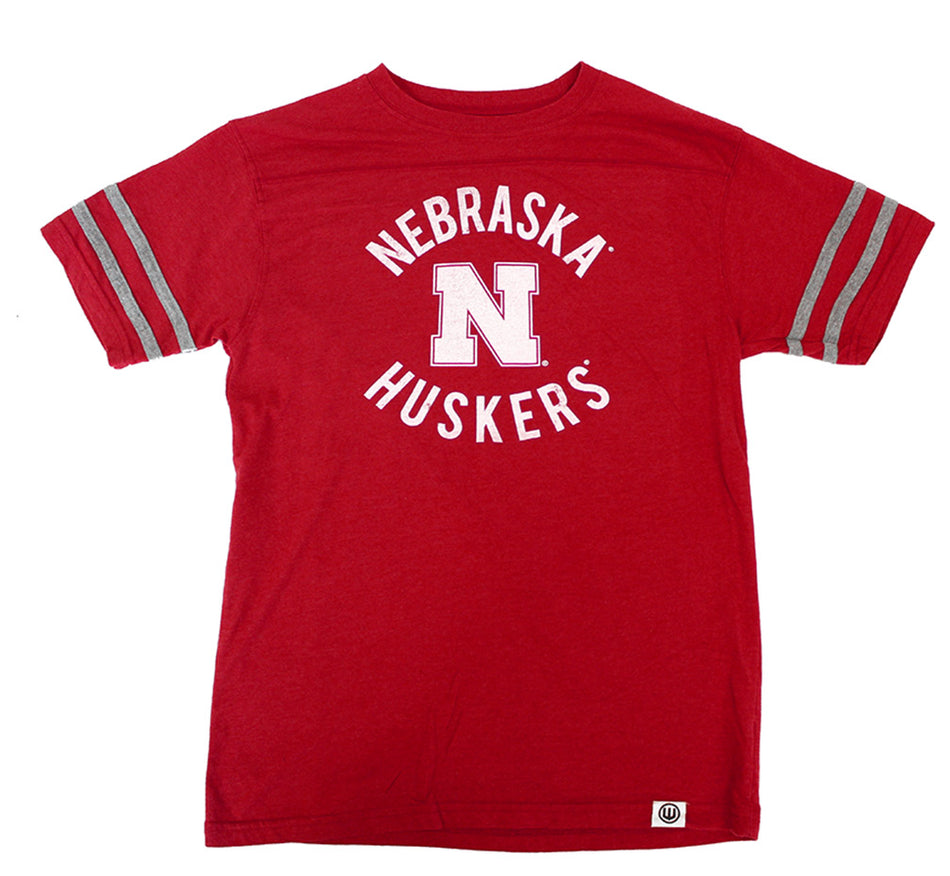 Youth Nebraska Triblend Backfield Tee