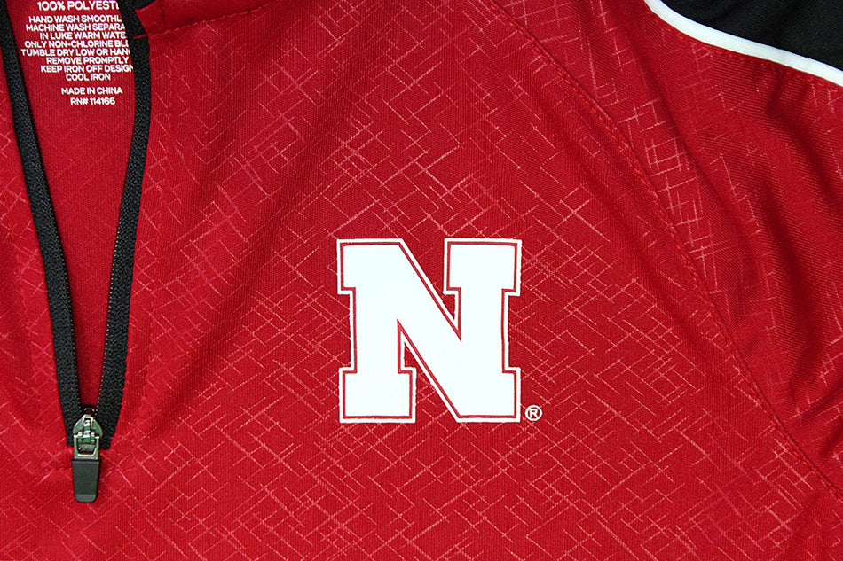Youth Nebraska Bunsen Quarter Zip Windshirt
