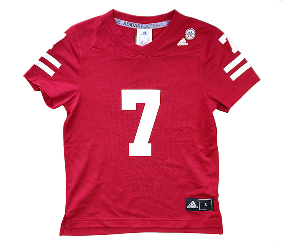 Adidas Youth Nebraska 7 Home Jersey