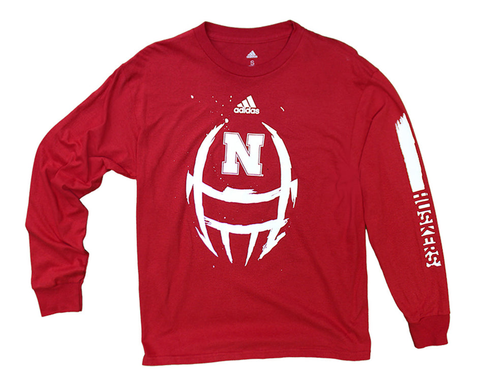 Adidas Youth Huskers Helmet LS Tee