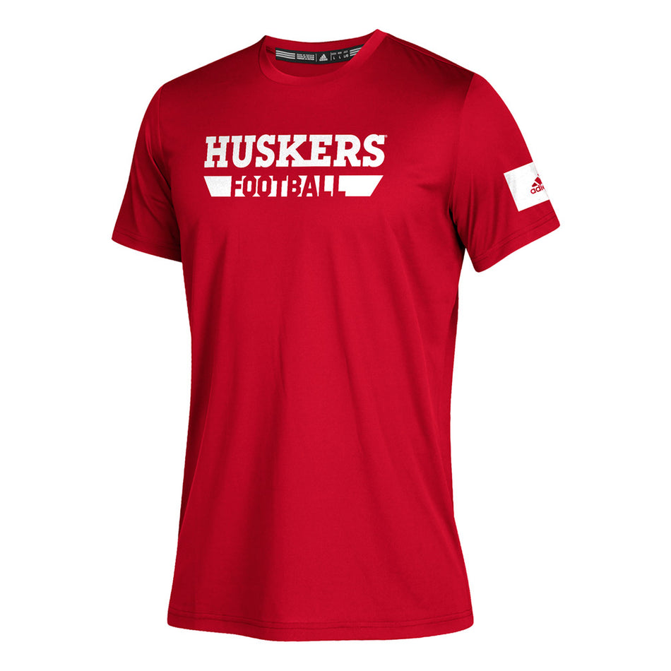 Adidas Youth Huskers Football Practice Tee
