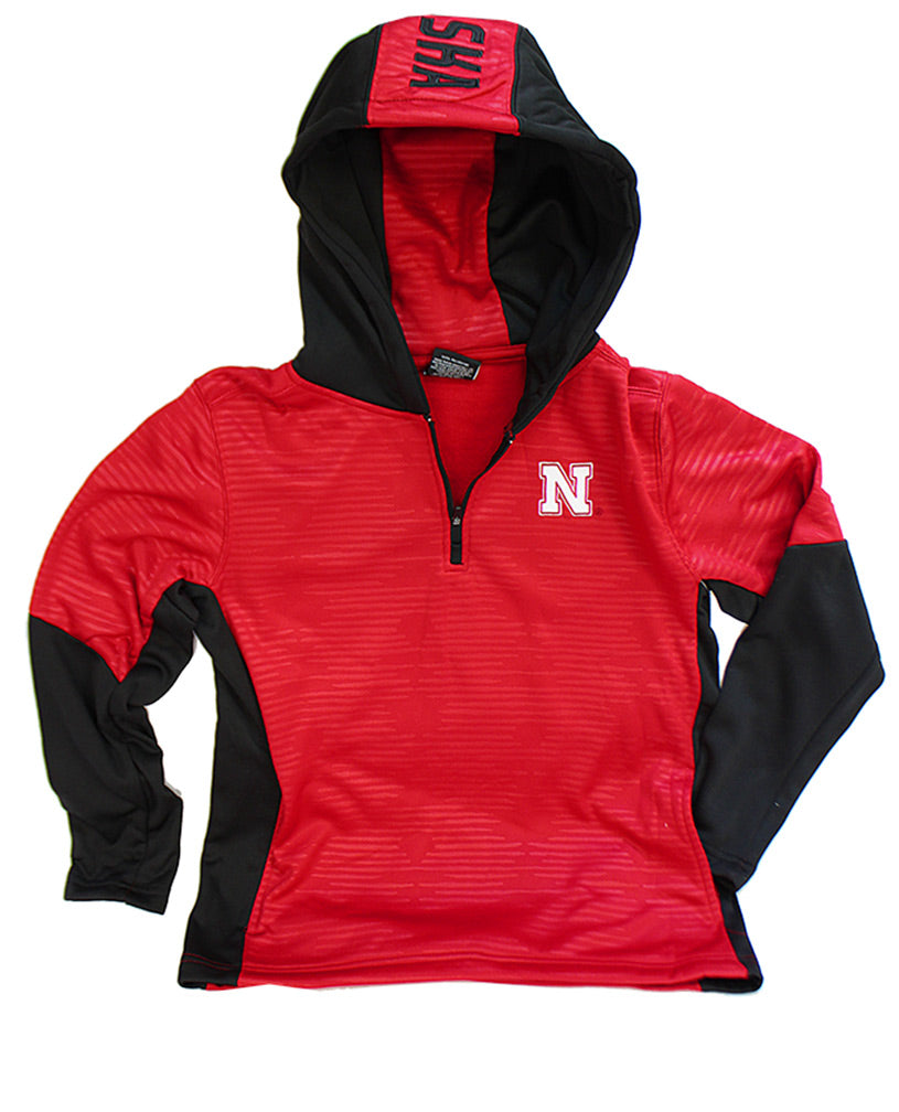 Youth Nebraska Quarter Zip Hoodie