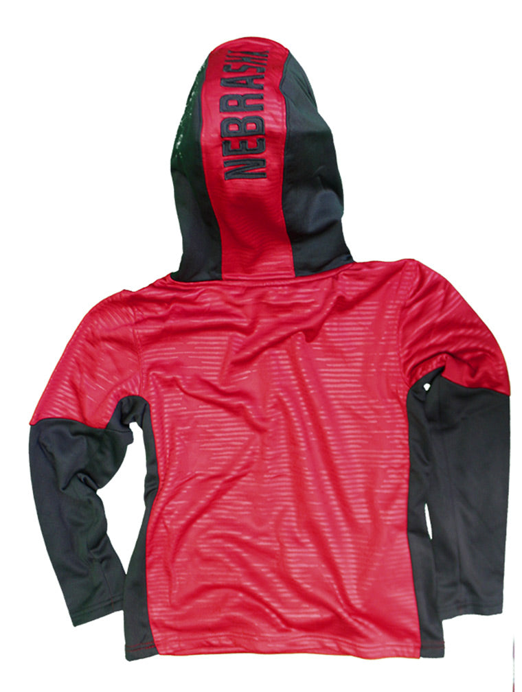 Youth Nebraska Quarter Zip Hoodie