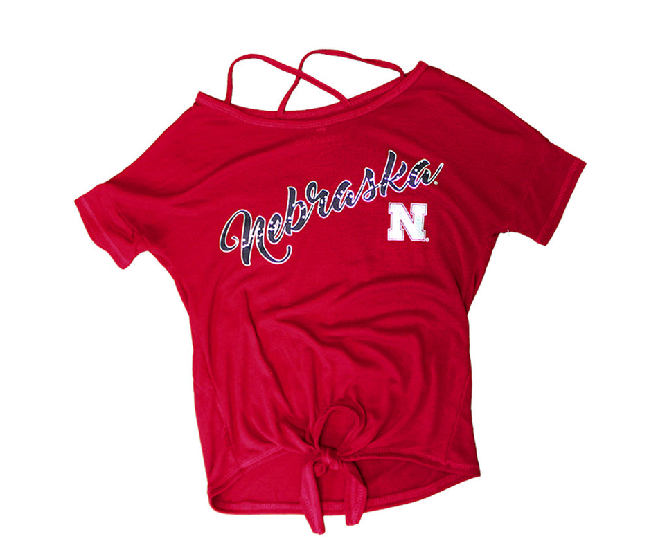 Youth Girls Nebraska Ballerina Tee