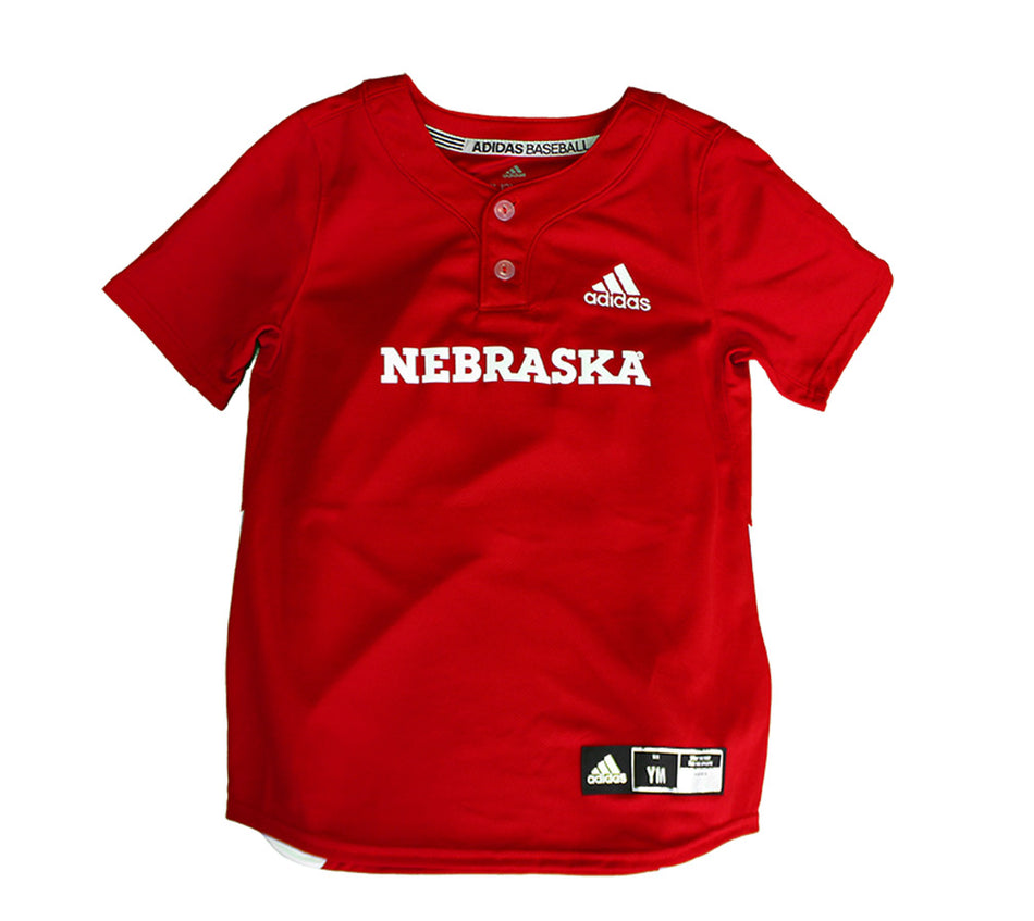 Adidas Youth Cornhuskers Baseball Jersey