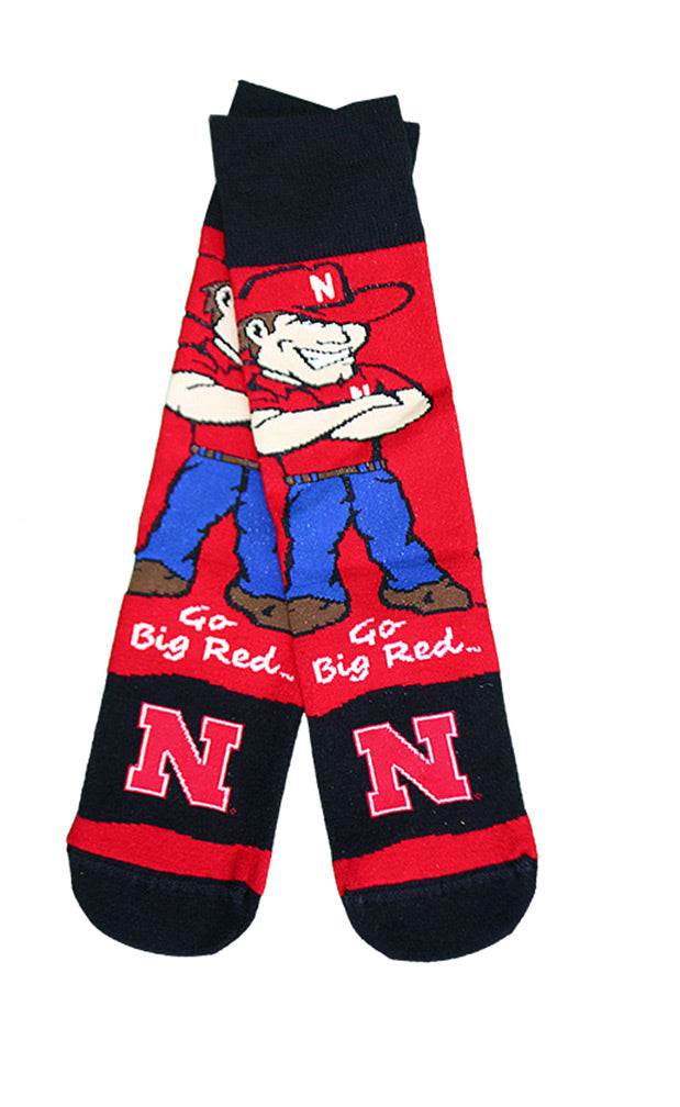 Youth Nebraska Flag Herbie Socks