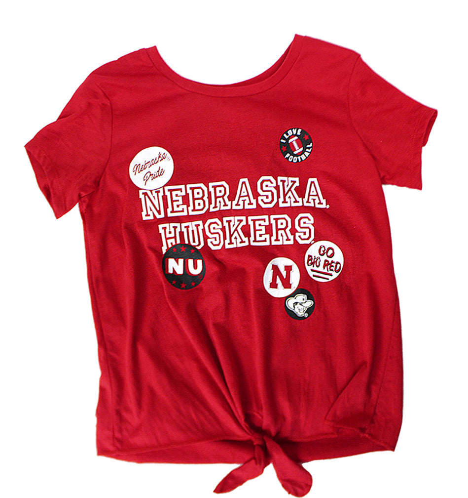 Youth Nebraska Huskers Spirit Button Tee