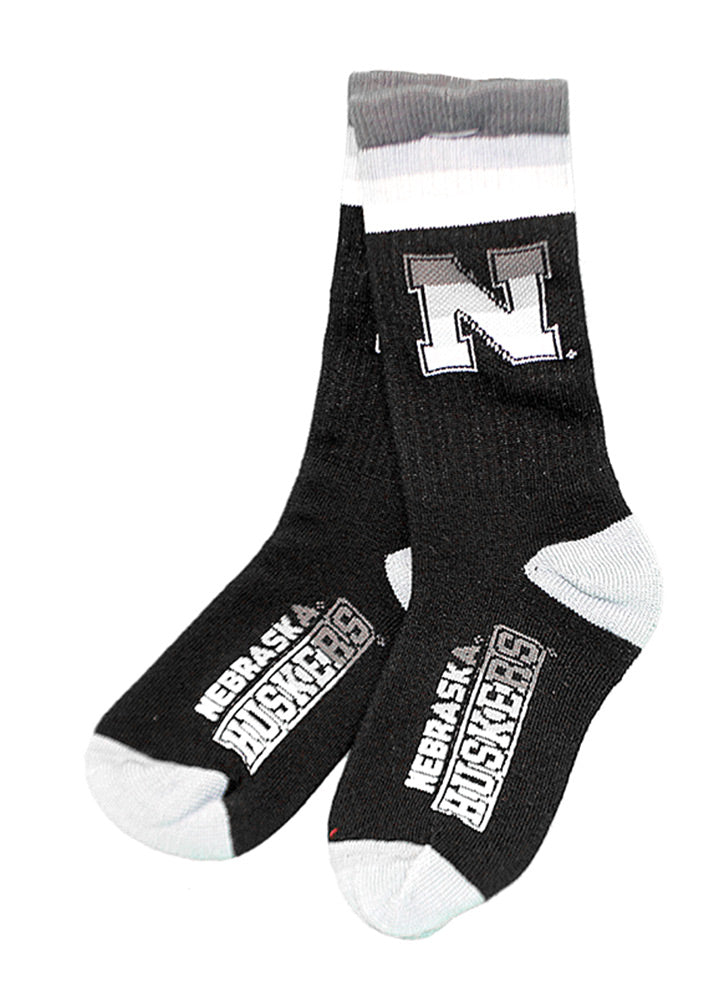 Youth Nebraska Huskers Platinum Deuce Sock