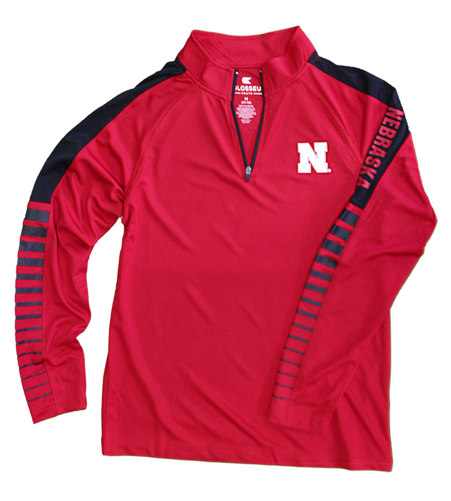 Youth Nebraska Rockzilla LS 1/4 Zip