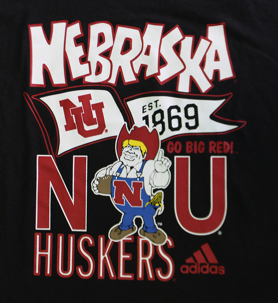 Adidas Youth Herbie NU Nebraska Tee