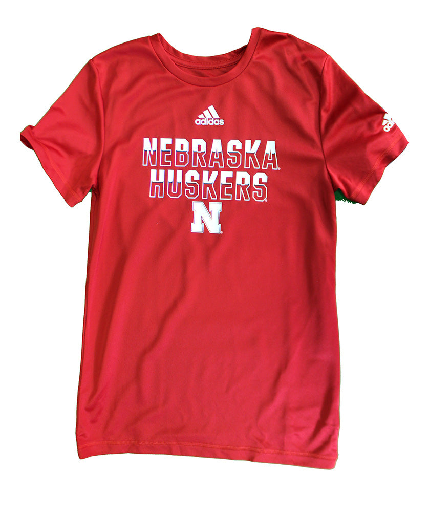 Adidas Youth Nebraska Huskers Tee
