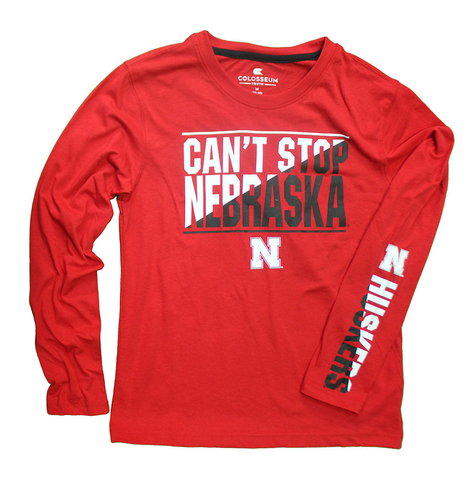 Youth Boys Nebraska Tornado LS Tee