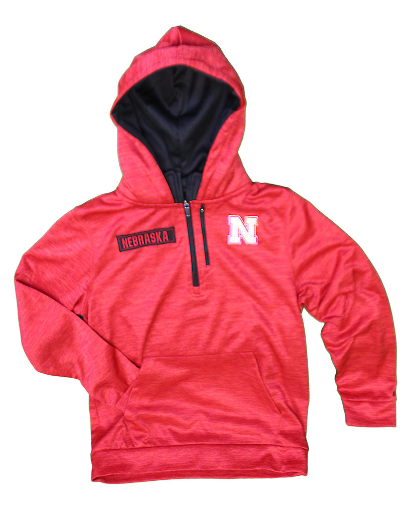 Youth Boys Nebraska Banks 1/4 Zip Hoodie