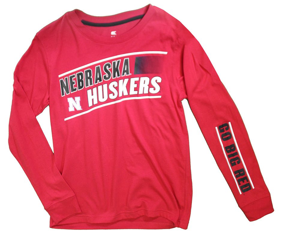 Youth Boys Nebraska Huskers GBR LS Tee
