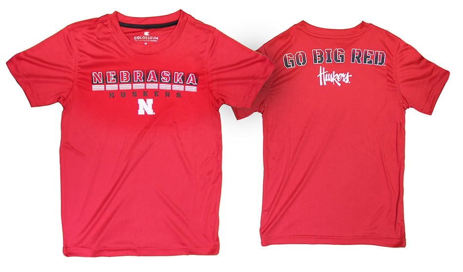 Youth Boys NebraskaYouth Boys Nebraska Huskers Go Big Red Performance Tee