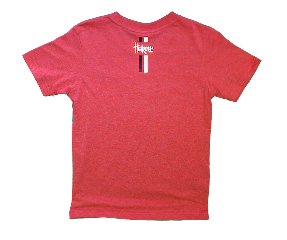 Youth Boys Nebraska Huskers Fly Pattern Tee